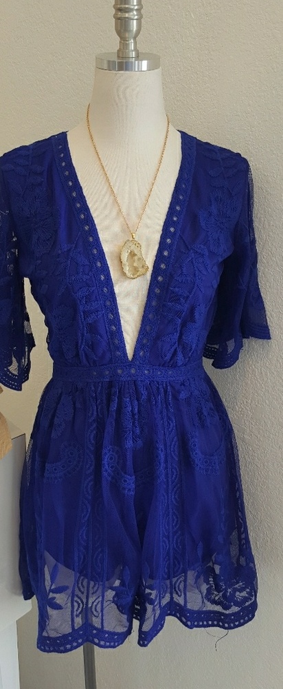 Honeypunch navy blue rimper